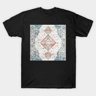 Natural Diamond Distressed Blue & Ivory T-Shirt